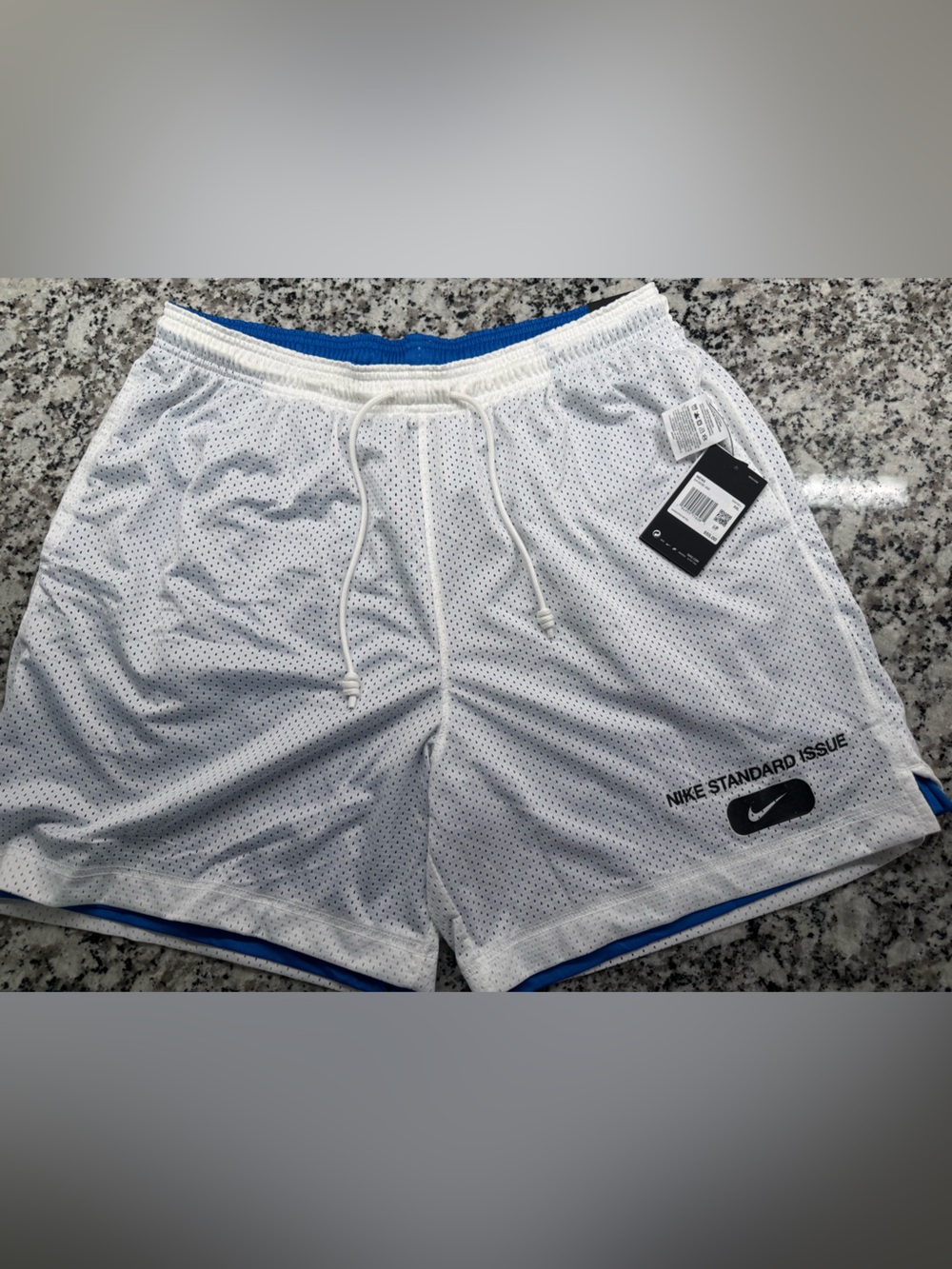 Reversible Nike White Mesh Shorts